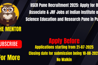 IISER Pune Recruitment 2025 Apply for 8 Associate & JRF Jobs at Indian Institute of Science Education and Research Pune in Pune