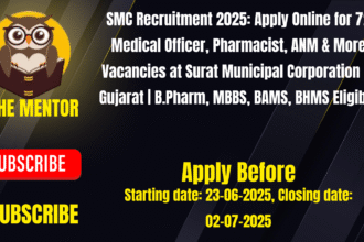SMC Recruitment 2025: Apply Online for 72 Medical Officer, Pharmacist, ANM & More Vacancies at Surat Municipal Corporation in Gujarat | B.Pharm, MBBS, BAMS, BHMS Eligible