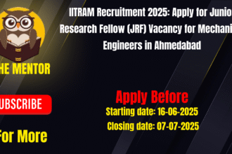 IITRAM Recruitment 2025