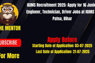 IGIMS Recruitment 2025
