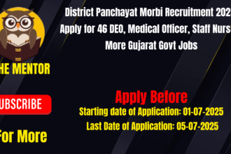 District Panchayat Morbi Recruitment 2025