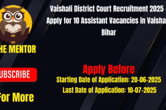 Vaishali District Court Recruitment 2025