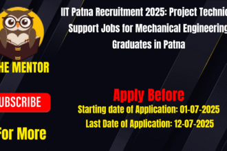 IIT Patna Recruitment 2025