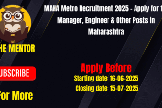 MAHA Metro Recruitment 2025