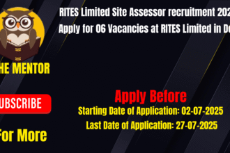 RITES Limited Site Assessor recruitment