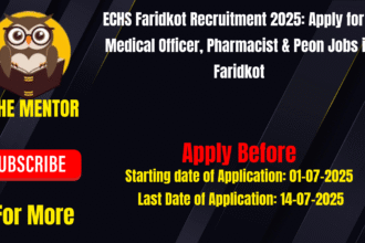 ECHS Faridkot Recruitment 2025