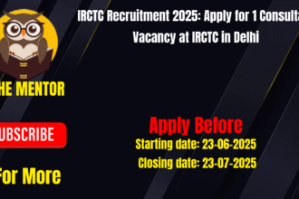 IRCTC Recruitment 2025