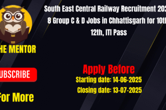 South East Central Railway Recruitment 2025