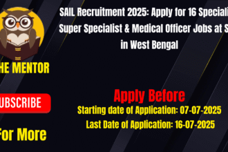 SAIL Recruitment 2025