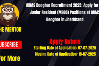 AIIMS Deoghar Recruitment 2025
