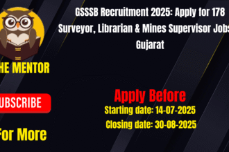 GSSSB Recruitment 2025