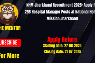 NHM Jharkhand Recruitment 2025