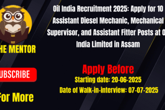 Oil India Recruitment 2025