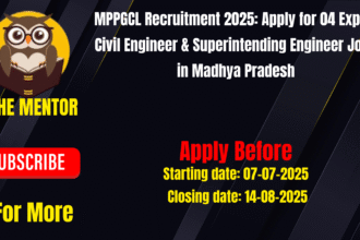 MPPGCL Recruitment 2025