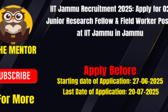 IIT Jammu Recruitment