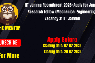 IIT Jammu Recruitment 2025