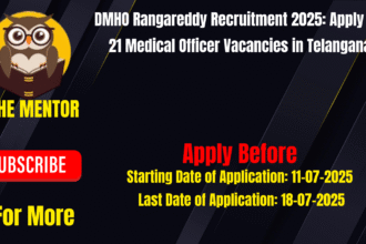 DMHO Rangareddy Recruitment 2025