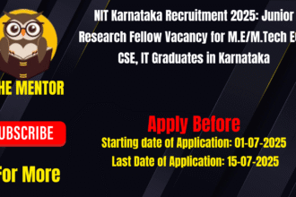 NIT Karnataka Recruitment 2025