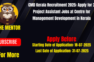CMD Kerala Recruitment 2025