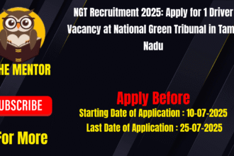 NGT Recruitment 2025