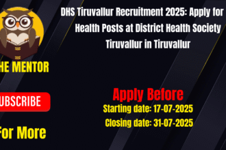 DHS Tiruvallur Recruitment 2025