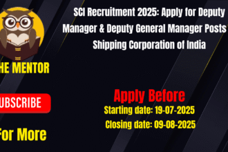 SCI Recruitment 2025