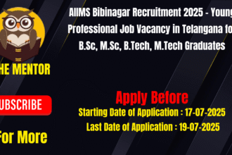 AIIMS Bibinagar Recruitment 2025