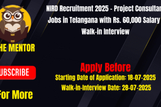 NIRD Recruitment