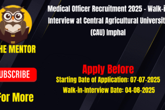 Medical Officer Recruitment