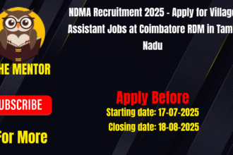 NDMA Recruitment