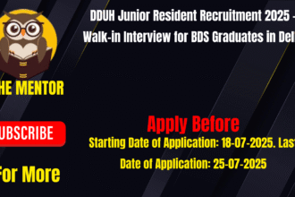 DDUH Junior Resident Recruitment