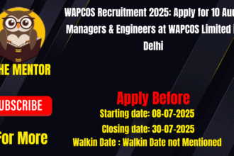 WAPCOS Recruitment 2025