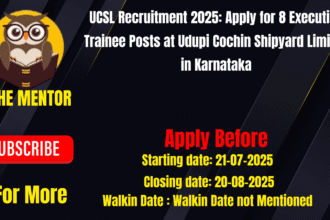 UCSL Recruitment 2025