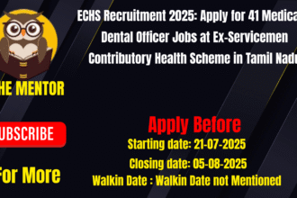 ECHS Recruitment 2025
