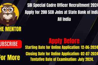 SBI Special Cadre Officer Recruitment 2024
