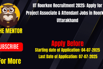 IIT Roorkee Recruitment 2025