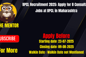 BPCL Recruitment 2025 Apply for 8 Consultant Jobs at BPCL in Maharashtra