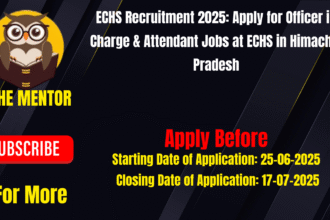 ECHS Recruitment 2025