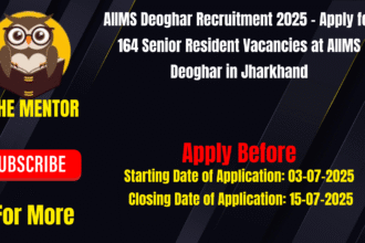 AIIMS Deoghar Recruitment 2025