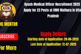 Medical Officer Recruitment 2025