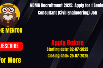 NDMA Recruitment 2025