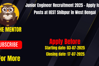 Junior Engineer Recruitment 2025