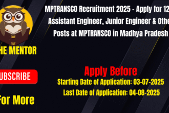 MPTRANSCO Recruitment 2025