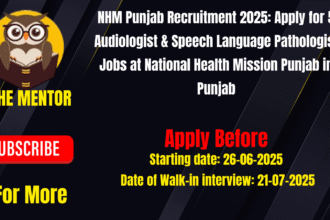 NHM Punjab Recruitment 2025