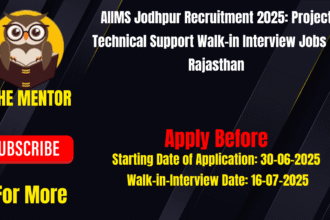 AIIMS Jodhpur Recruitment 2025