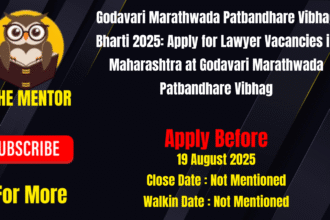 Godavari Marathwada Patbandhare Vibhag Bharti 2025 Apply for Lawyer Vacancies in Maharashtra at Godavari Marathwada Patbandhare Vibhag